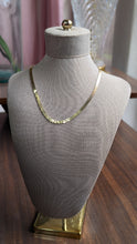 Load image into Gallery viewer, Gold Flat Chain Necklace
