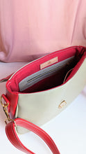 Load image into Gallery viewer, Cara Bag- Red &amp; Tan

