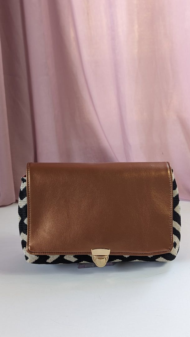 Charlotte Clutch- Bronze & Woven