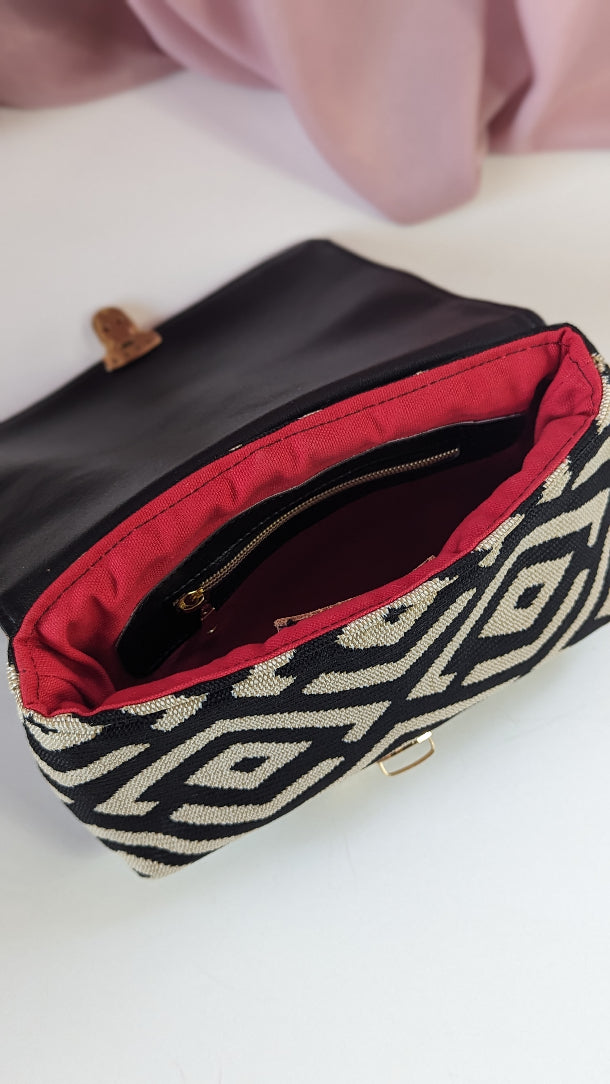 Charlotte Clutch- Bronze & Woven