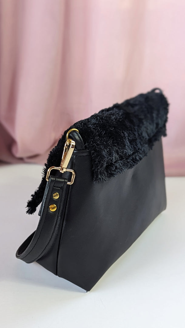 Charlotte Bag- Black Fur