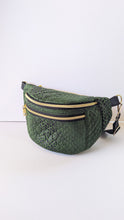 Load image into Gallery viewer, Camryn Bum Bag- Emerald Snake
