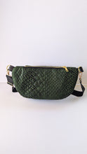 Load image into Gallery viewer, Camryn Bum Bag- Emerald Snake
