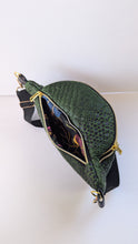 Load image into Gallery viewer, Camryn Bum Bag- Emerald Snake
