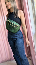 Load image into Gallery viewer, Camryn Bum Bag- Emerald Snake
