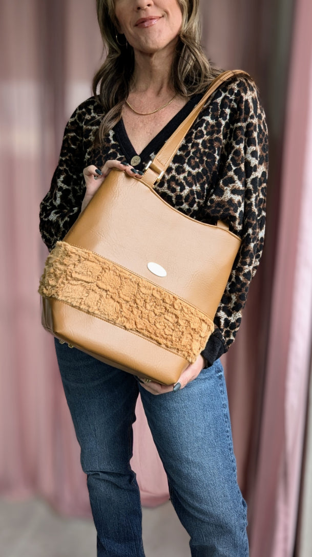 Camden Bag- Snakeskin Fur