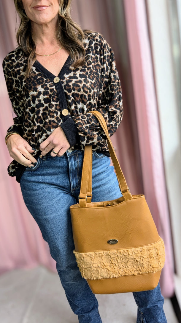 Camden Bag- Snakeskin Fur