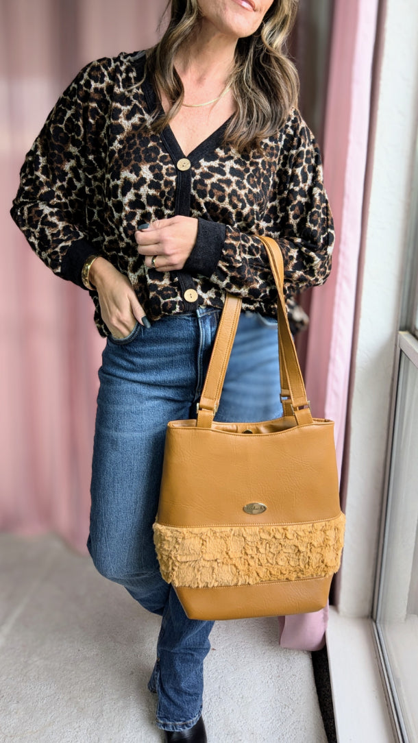 Camden Bag- Snakeskin Fur