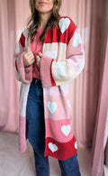 Blanket Cardigan- Hearts
