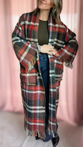 Blanket Cardigan- Plaid