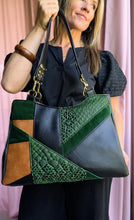 Load image into Gallery viewer, Callista Bag- Black, Brown, Green Snake Skin
