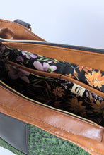 Load image into Gallery viewer, Callista Bag- Black, Brown, Green Snake Skin
