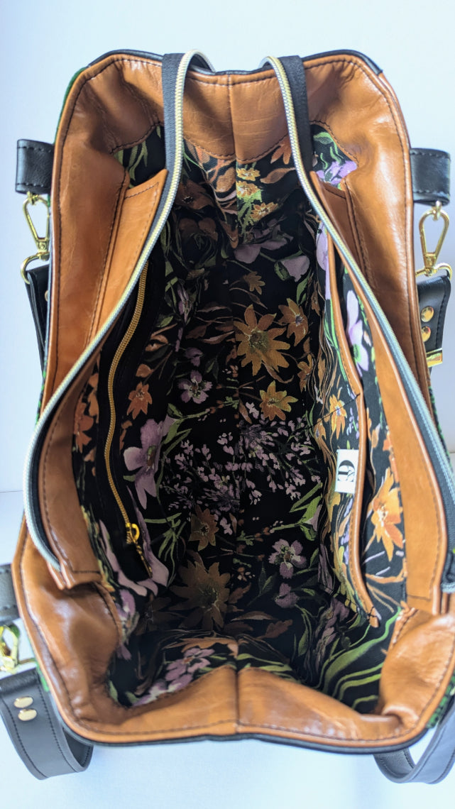 Callista Bag- Black, Brown, Green Snake Skin