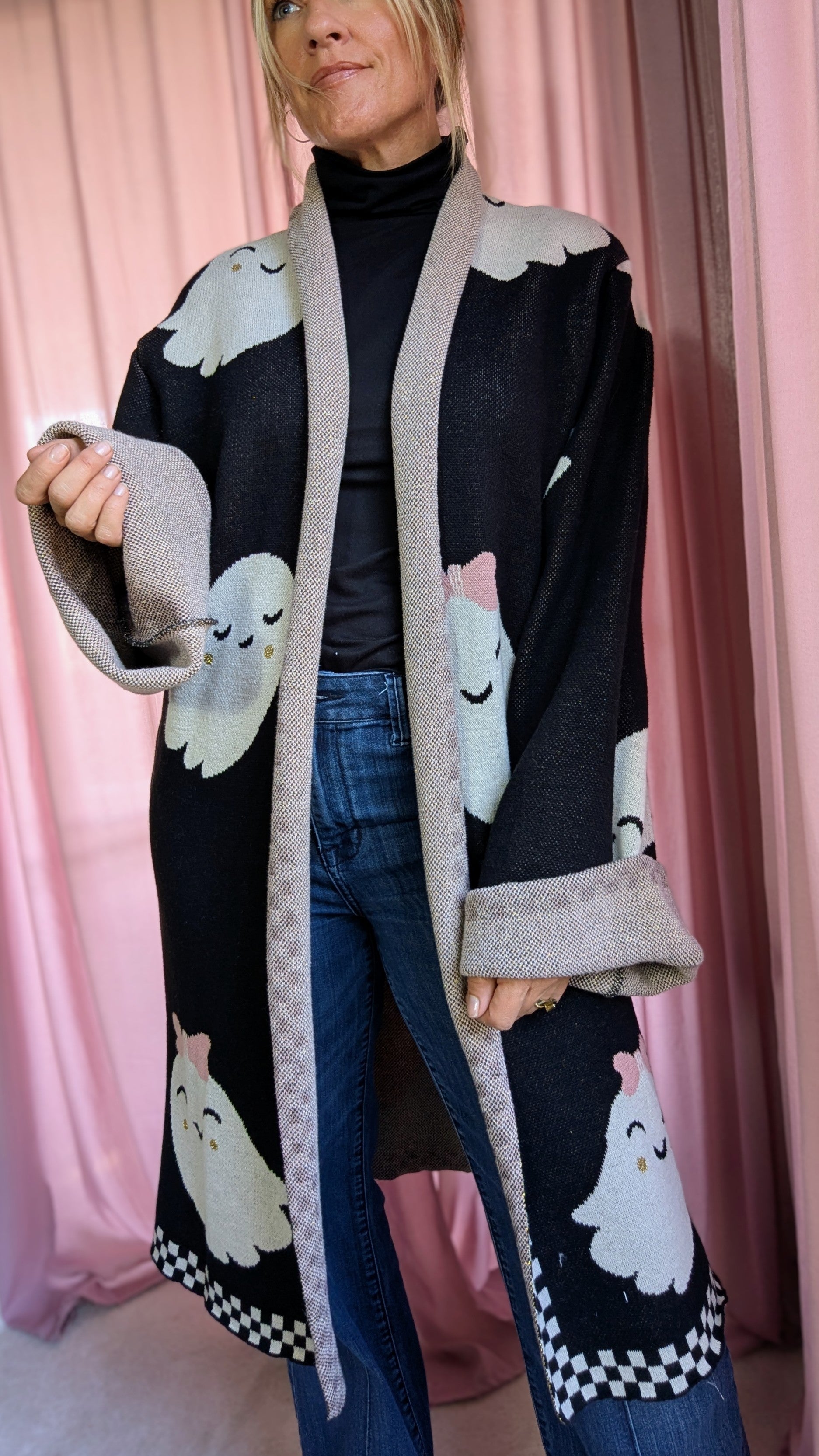 Cute Ghost Blanket Cardigan