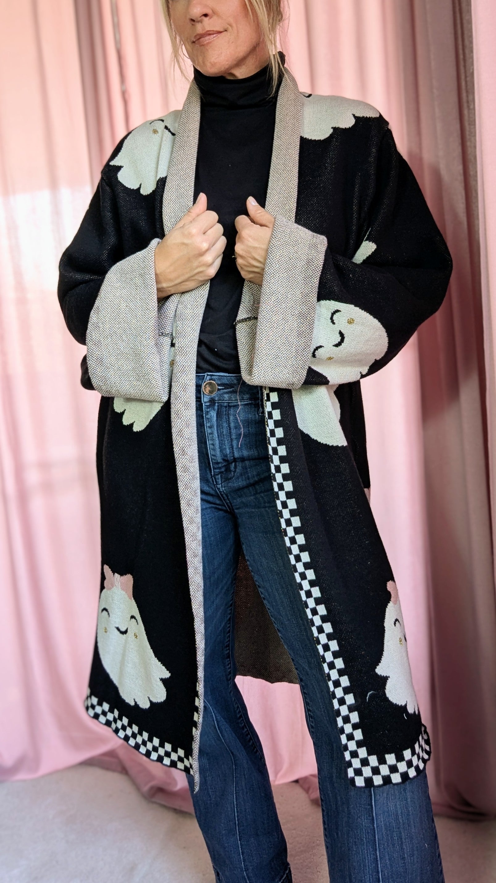 Cute Ghost Blanket Cardigan