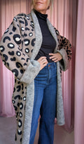 Leopard Print Blanket Cardigan