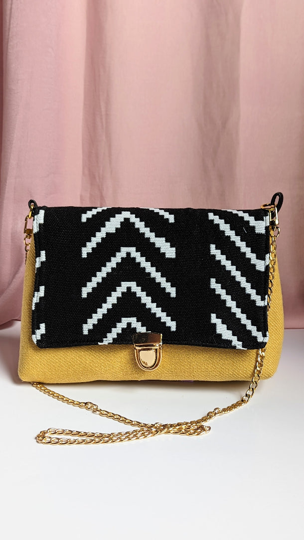 Charlotte Bag- Black & Mustard