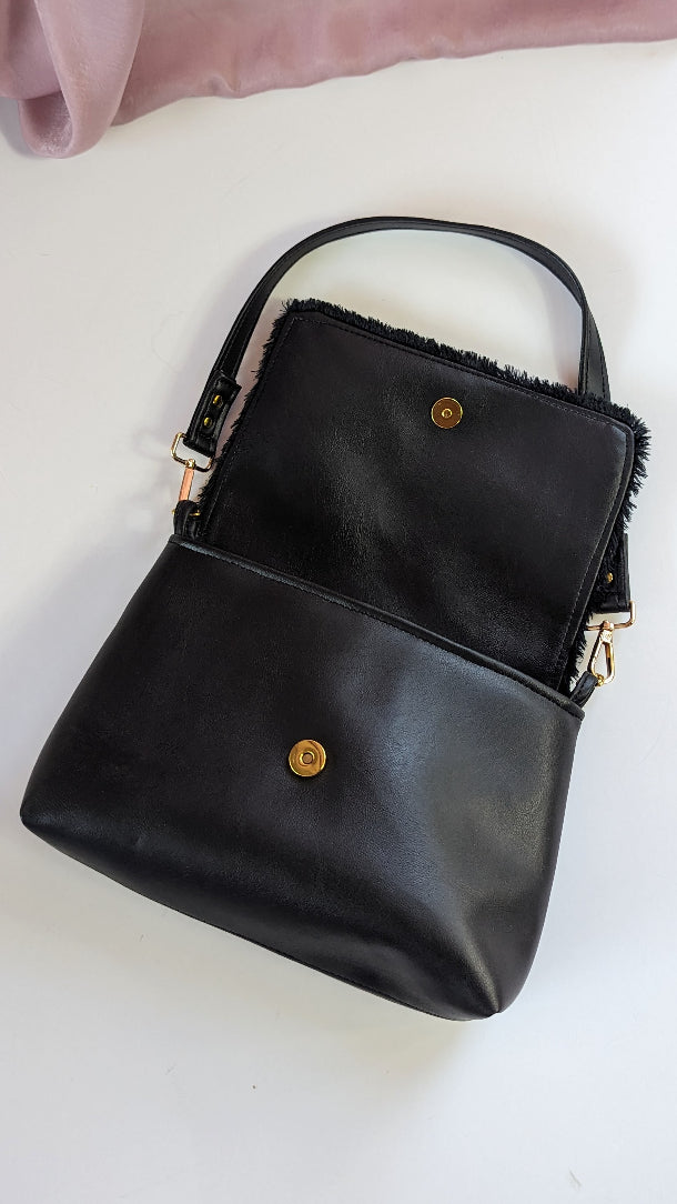 Charlotte Bag- Black Fur