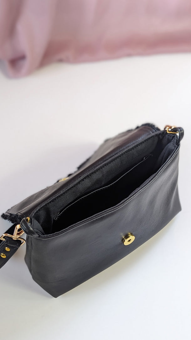 Charlotte Bag- Black Fur