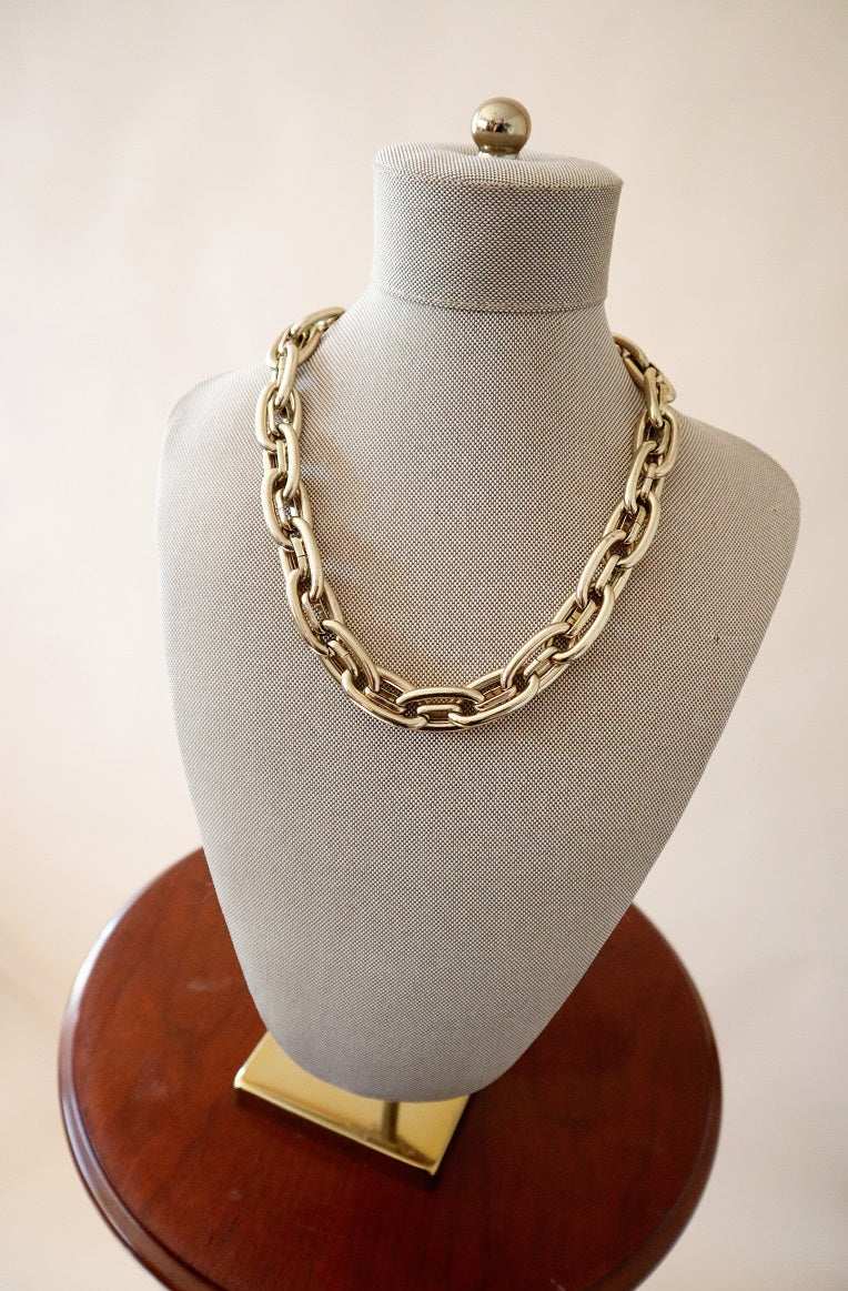 Double Chain Link Necklace