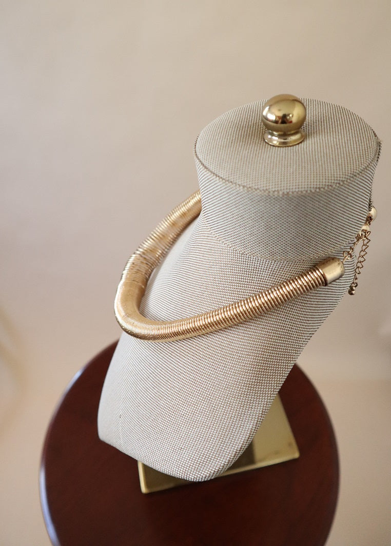 Gold Coil Necklace