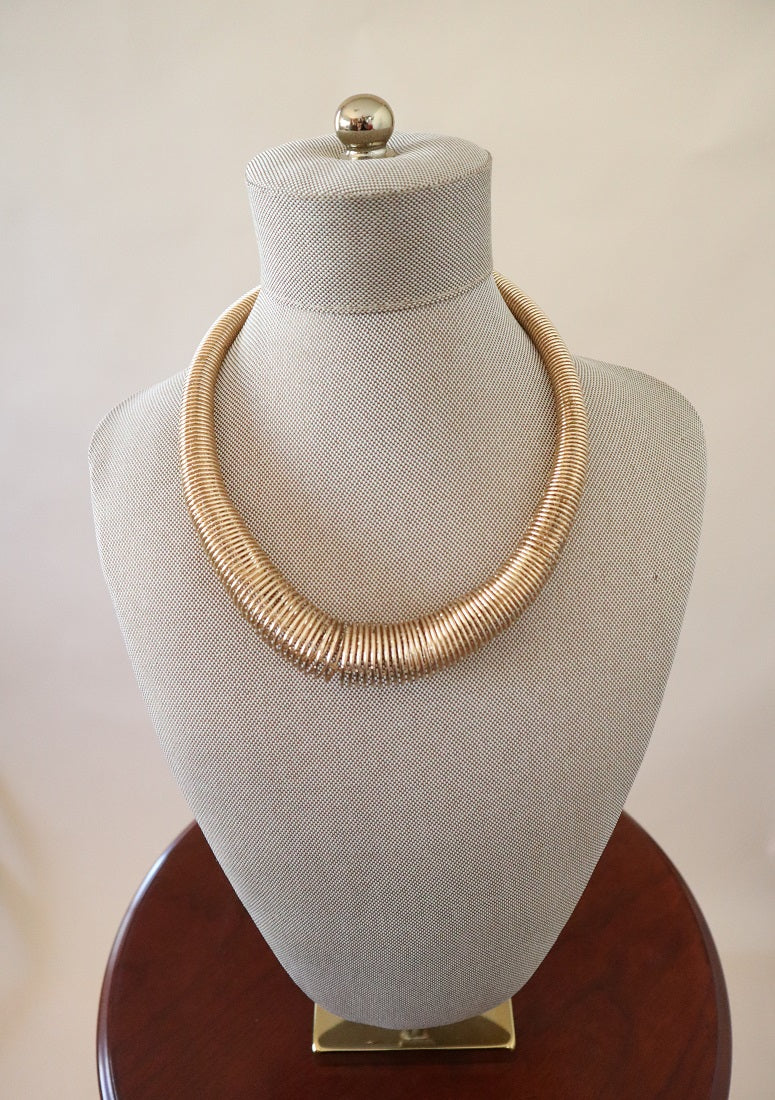 Gold Coil Necklace