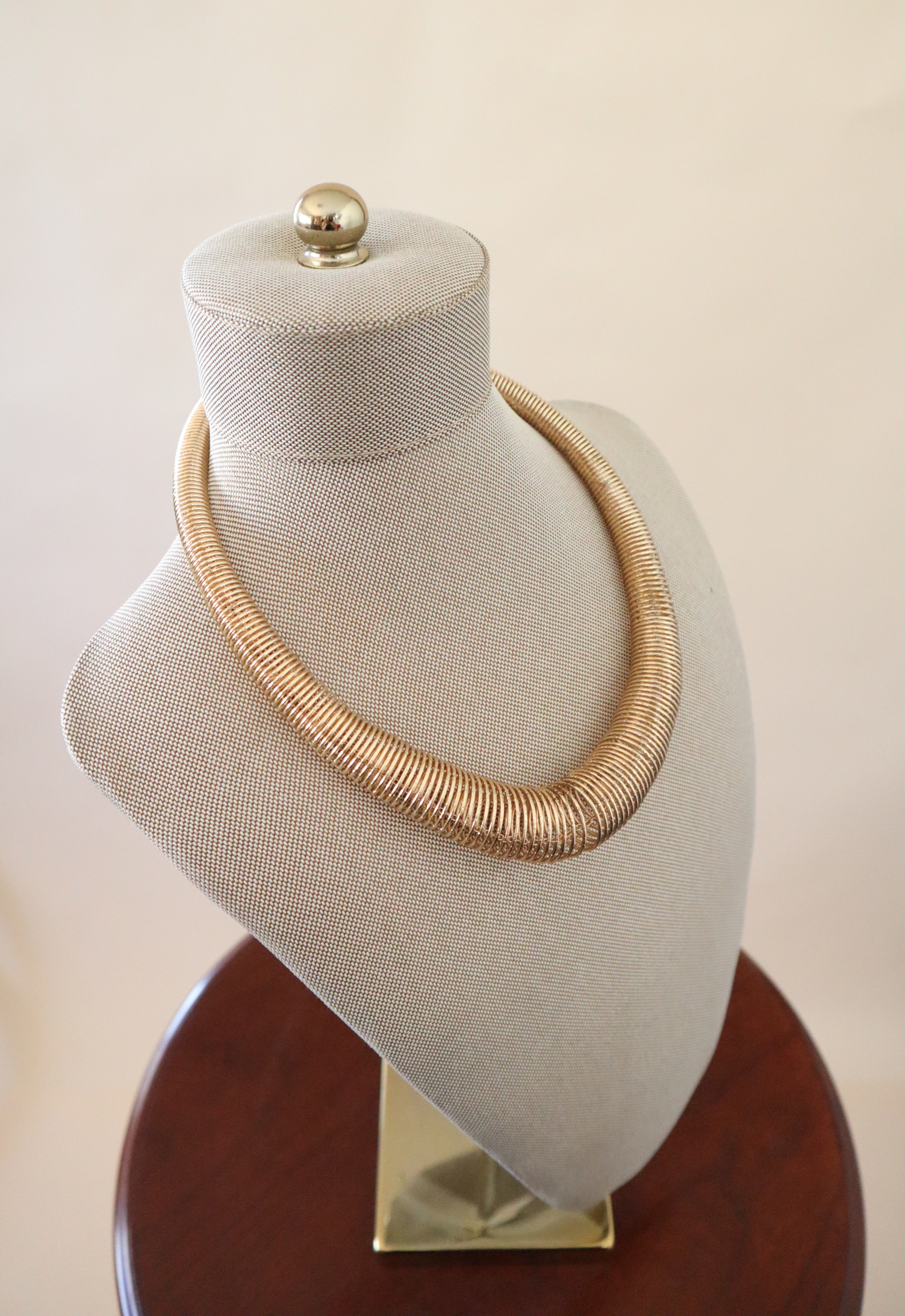 Gold Coil Necklace