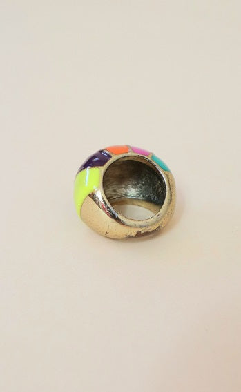 Multi-Colored Dome Ring