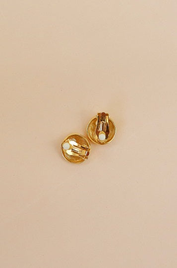 Round Clip-on Earrings