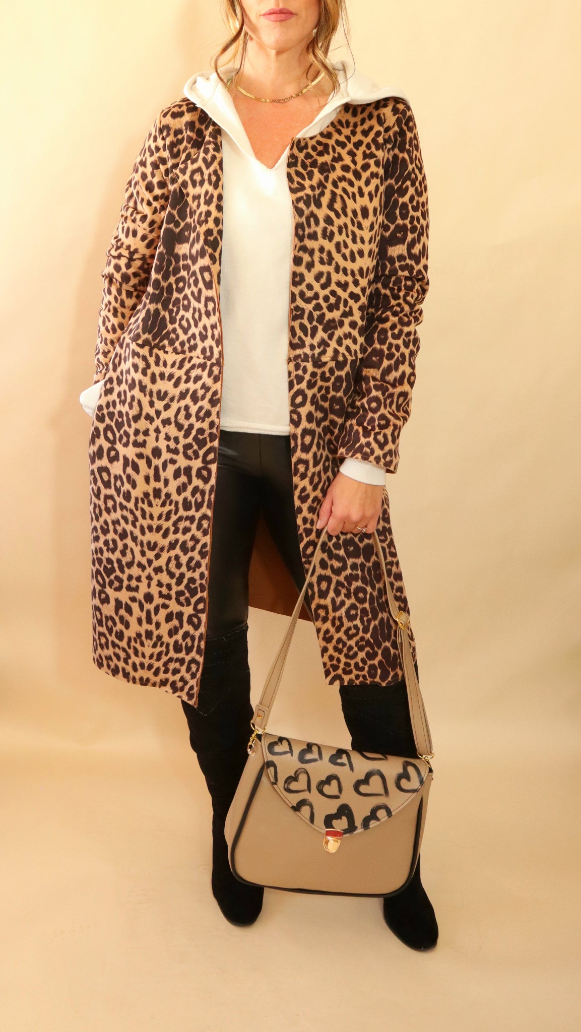 Lucinda Leopard Print Coat