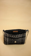 Load image into Gallery viewer, Charlotte Bag- Black and White Tweed
