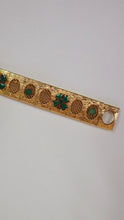 Load image into Gallery viewer, Gold &amp; Green Shamrock Bracelet
