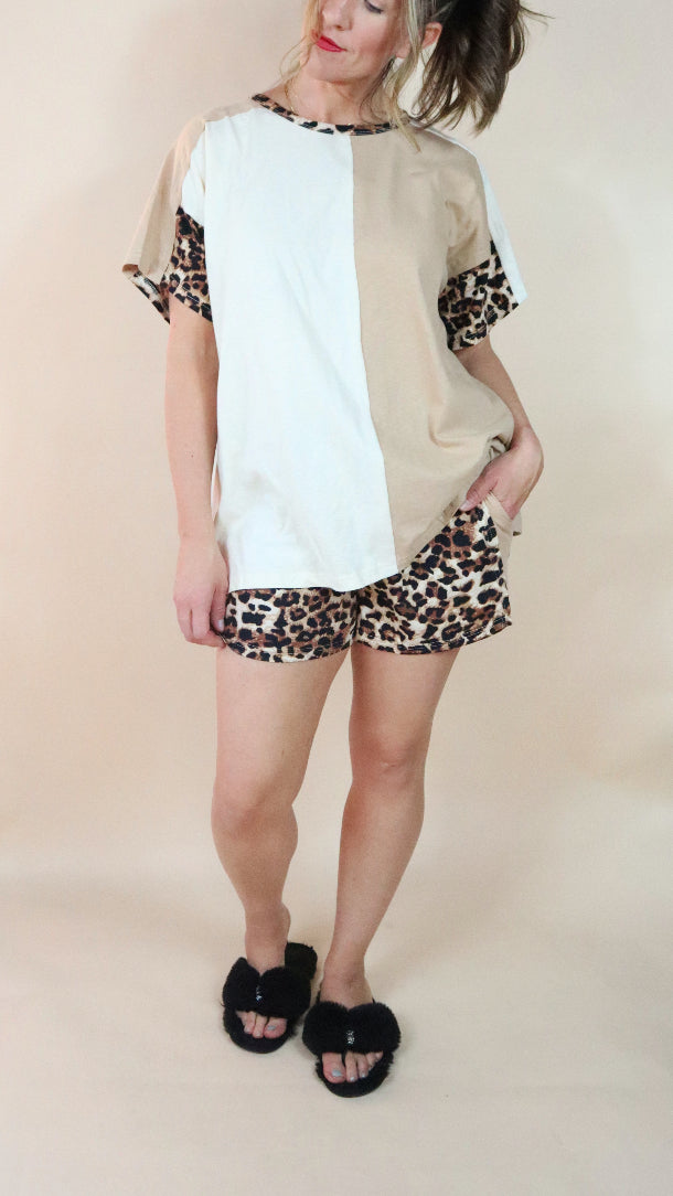 Leopard Lounge Set