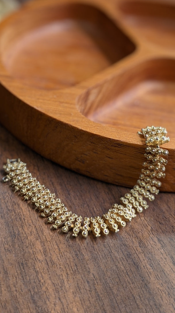 Gold Textured Bracelet