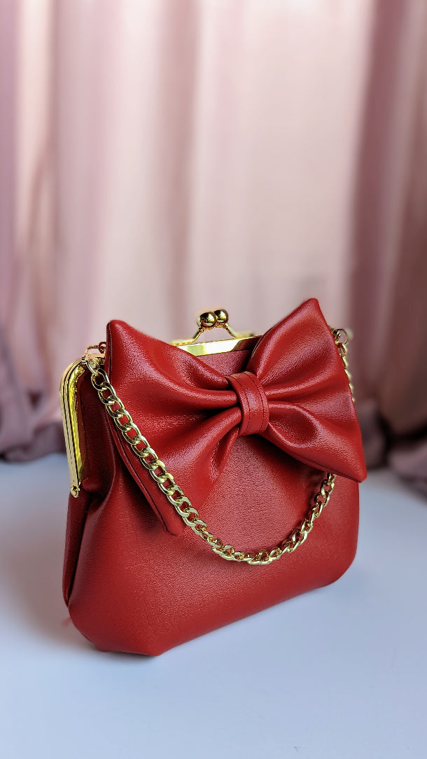 Corinne Bag- Red Bow