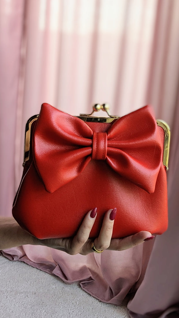 Corinne Bag- Red Bow