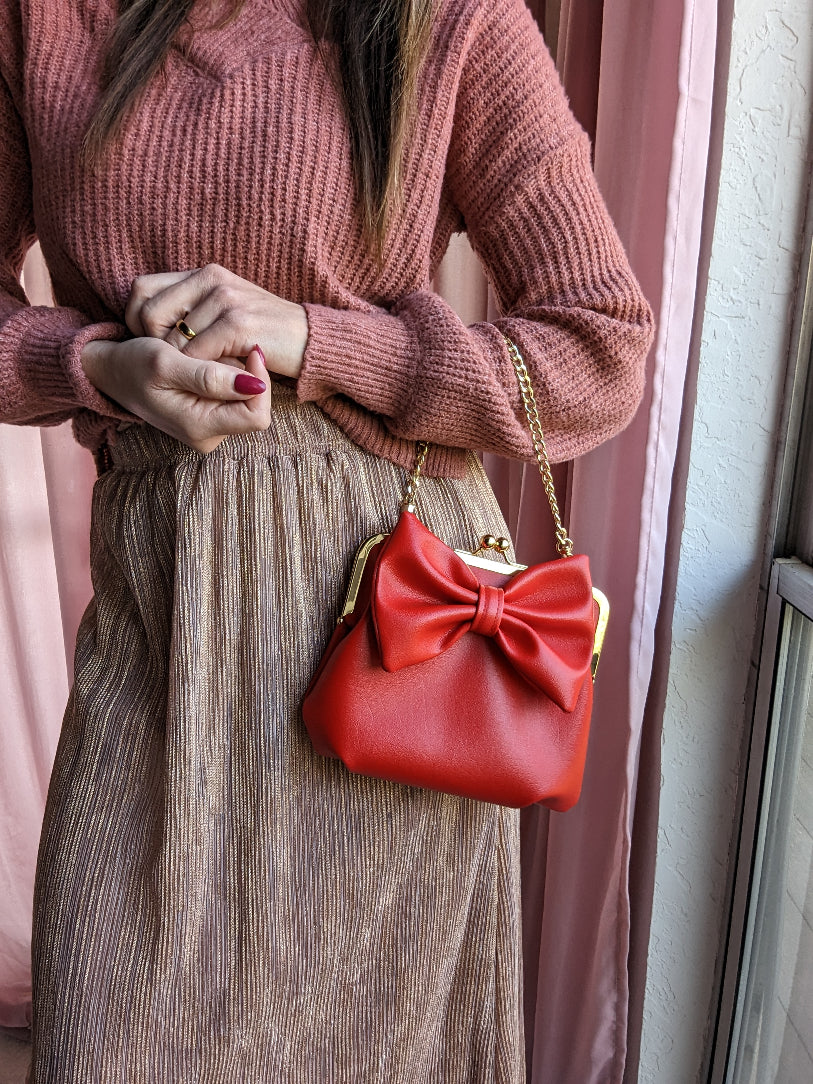 Corinne Bag- Red Bow