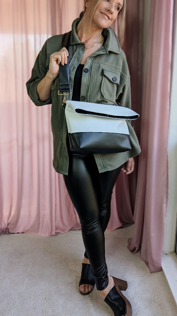 Cecile Bag- Black & White